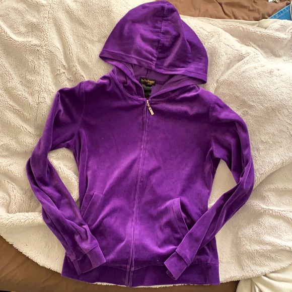 velour tracksuit zip up hoodie